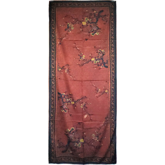 NWT Double-Sided Silk Scarf 27"x70" Long Rectangle Shawl Wrap 8692 - Picture 1 of 9